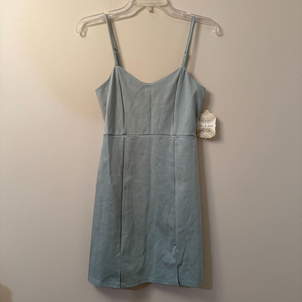 Altard State Sage Green Mini Dress Adjustable Straps Size Small